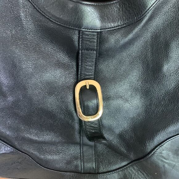 Foley & Corinna black pebbled leather jet setter shoulder bag - Picture 6 of 12